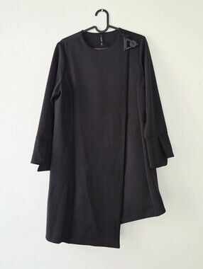 Ic By CONNIE K Artsy Lagenlook Layering Asymmetric Jacket Topper Size Large